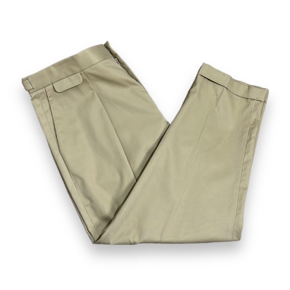 Equipment Women’s Size XXL Pleated Pants Cuffed Tan Khaki Work Office Normcore